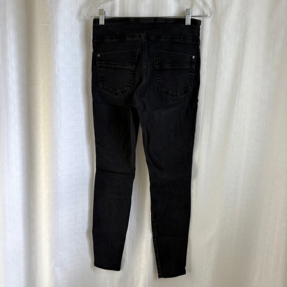 Rock & Republic Denim Rx‎ Fever Black Pull On Skinny Jeans Womens Size 6